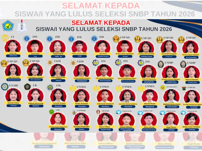 34 Siswa-Siswi SMA Yos Sudarso Lolos SNBP 2026, Tersebar di PTN Favorit Indonesia